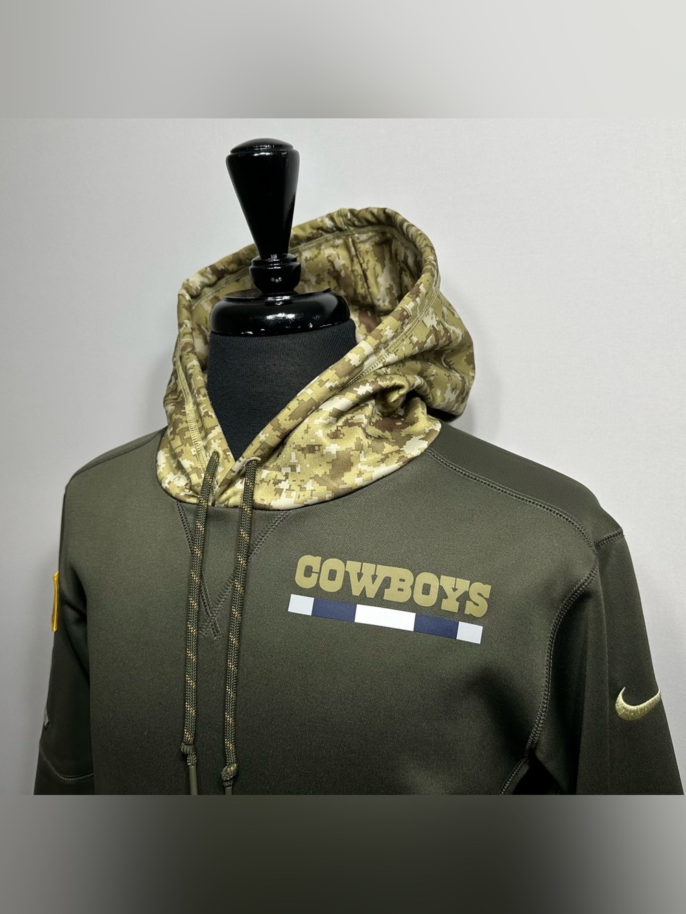 Dallas Cowboys Hoodie Camo Mens M Military Salute to Service NFL On Field Nike
